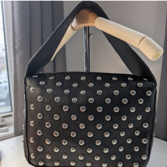 Studded Black Handbag - Picture 3 of 5